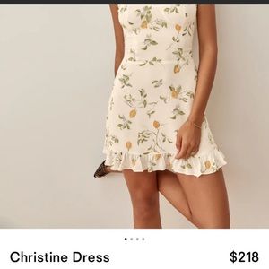 Reformation Christine citron dress - SHRUNK, see measurements